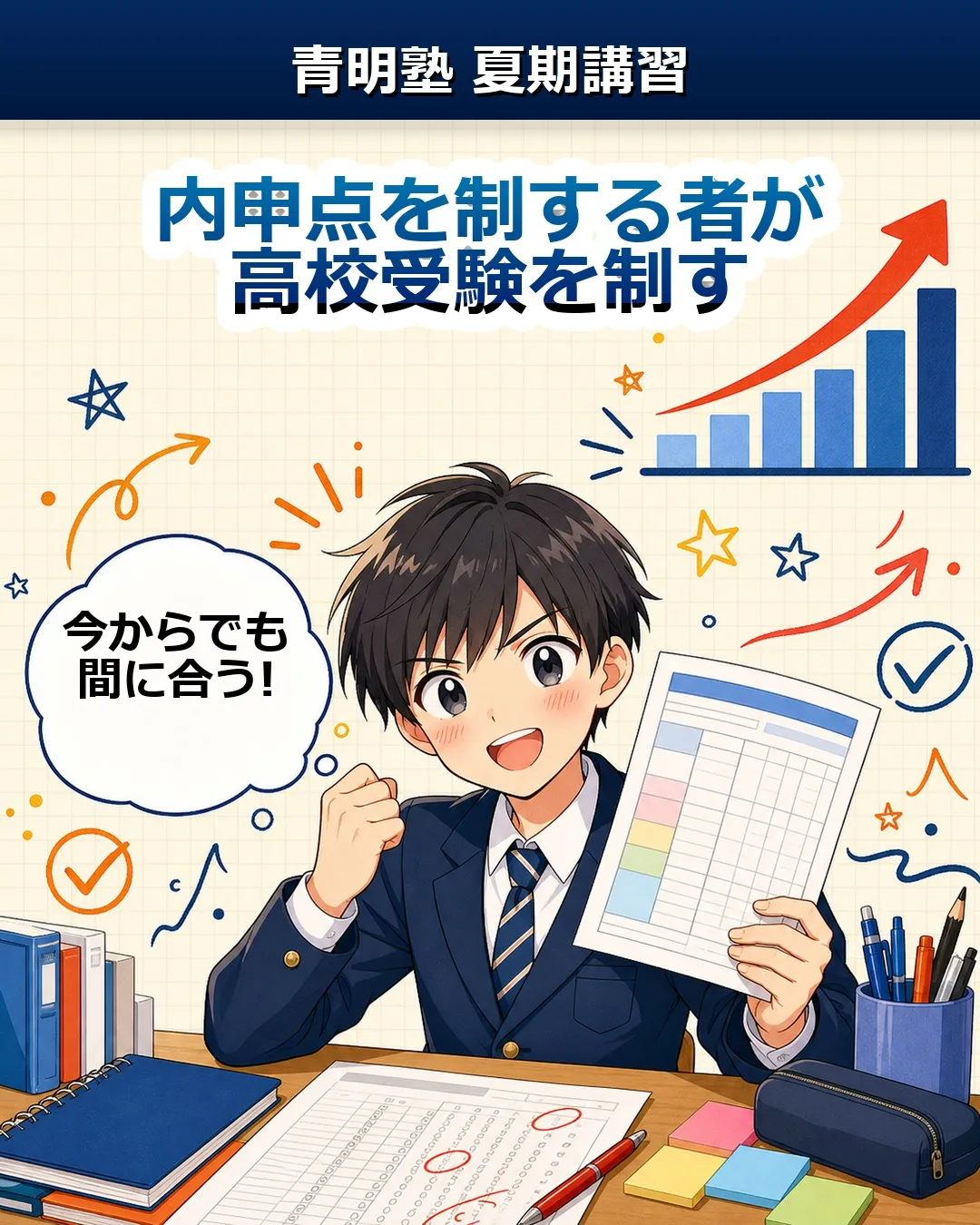 内申点を制する者が、高校受験を制す📈